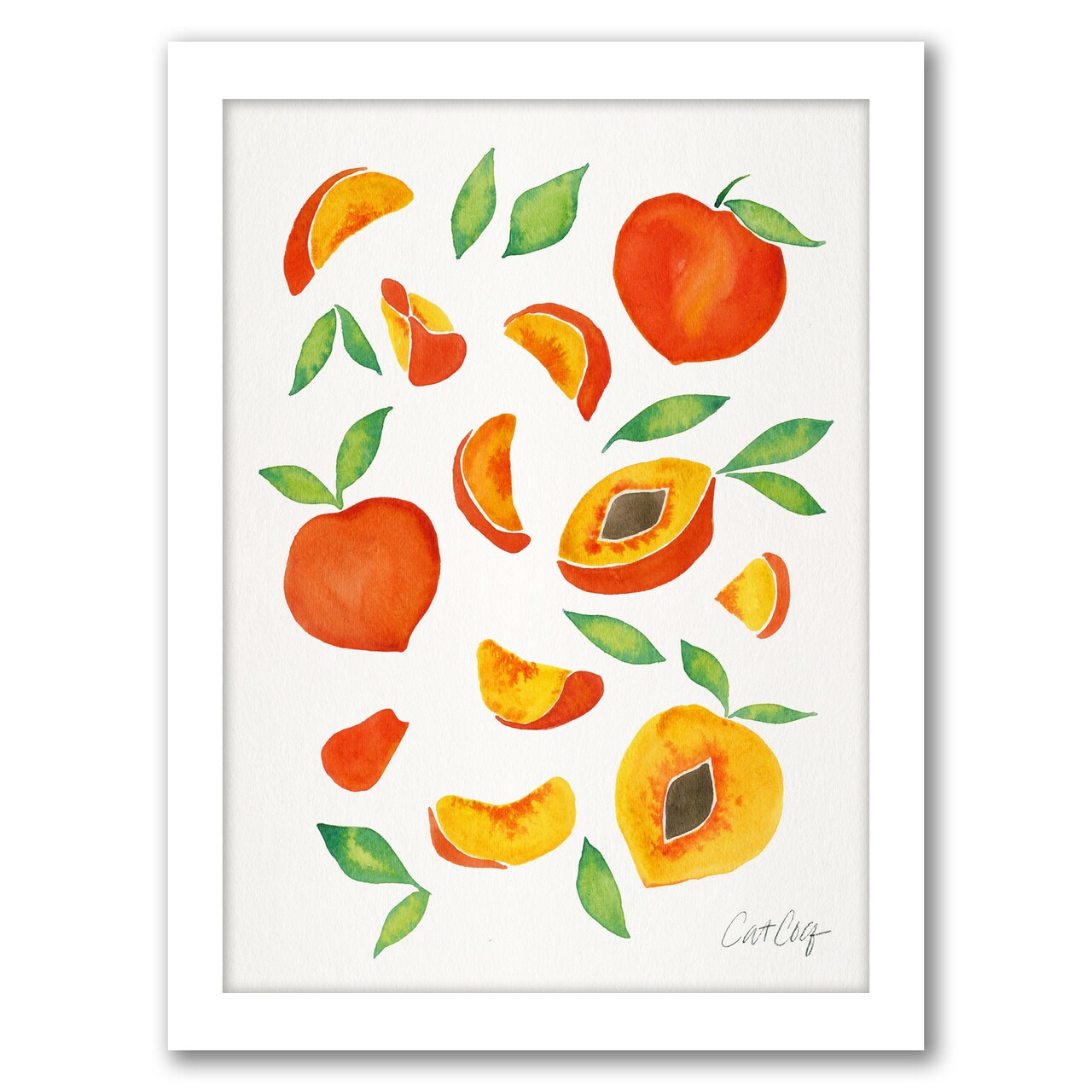 Peaches by Cat Coquillette Frame  - Americanflat